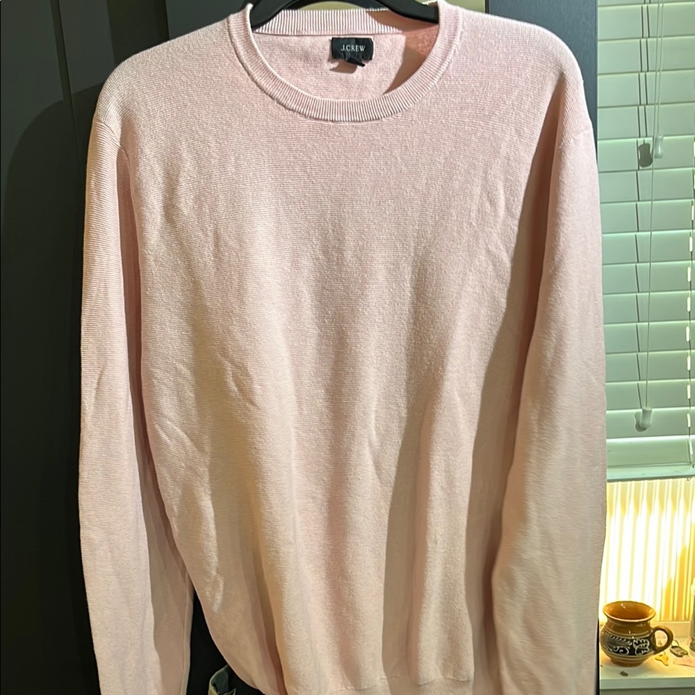 J. Crew Pink Crewneck Sweater Soft Knit Casual